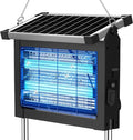 okk Solar Bug Zapper Outdoor, 4500V Mosquito Zapper Outdoor Fly Killer with 10W Adjustable Solar Penal, Waterproof, Rechargeable, Portable Electric Fly Trap for Patio, Garden, Backyard, and Camping