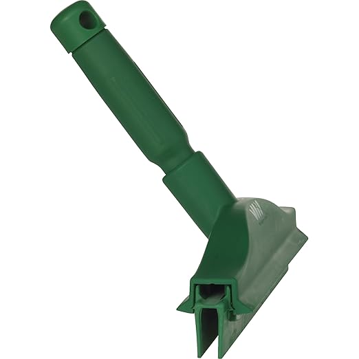 Vikan 77112 Squeegee,Ultra Hygiene,Dbl Blade,Hand,10",Green