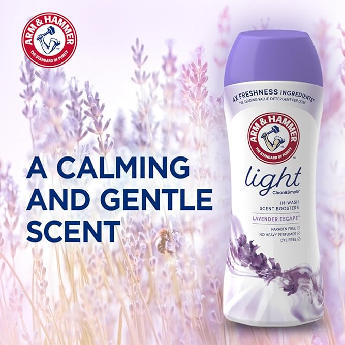 Arm & Hammer Light In-Wash Scent Booster Lavender Escape 24oz (Pack of 2)