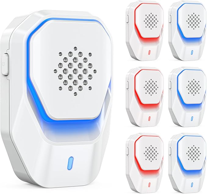 Upgraded 6 Packs Ultrasonic Pest Control Repeller, Electronic Spider Repellent Indoor for Insect Roaches Rodent Ant Bug Mosquito Rat Mouse Repellent Plug in for House Home Kitchen Garage