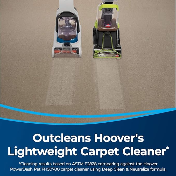 Bundle of Bissell TurboClean PowerBrush Pet Carpet Cleaner, 2987,Green/ Black large + BISSELL® PRO OXY Deep Clean Formula, 48 oz. (3156)
