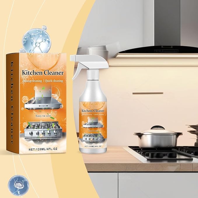 All Purpose Cleaner Spray - Kitchen Cleaner Spray Range Hood & Stove Degreaser Sprayer for Kitchen, Easy to use Heavy Duty Stove and Oven Cleaner
