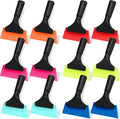 12 Pcs Small Squeegee 5 Inch Window Tint Silicone Squeegee Cleaning with Non Slip Handle Wiper Window Tinting Tools for Car Glass Mirror Shower Bathroom Auto (6 Colors)