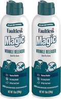 Magic Wrinkle Releaser (2 Pack) Say No to Ironing, Perfect for Travelers, Moms or Those On The Go, Static Electricity Remover + Fabric Refresher + Odor Eliminator + Wrinkle Remover, Fresh Scent