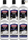 Weiman Silver Cream Cleaner 3-in-1, Anti-Tarnish Technology, Safely Clean, Polish, Shine & Restore, Removes & Prevent Tarnish (Pack of 6)