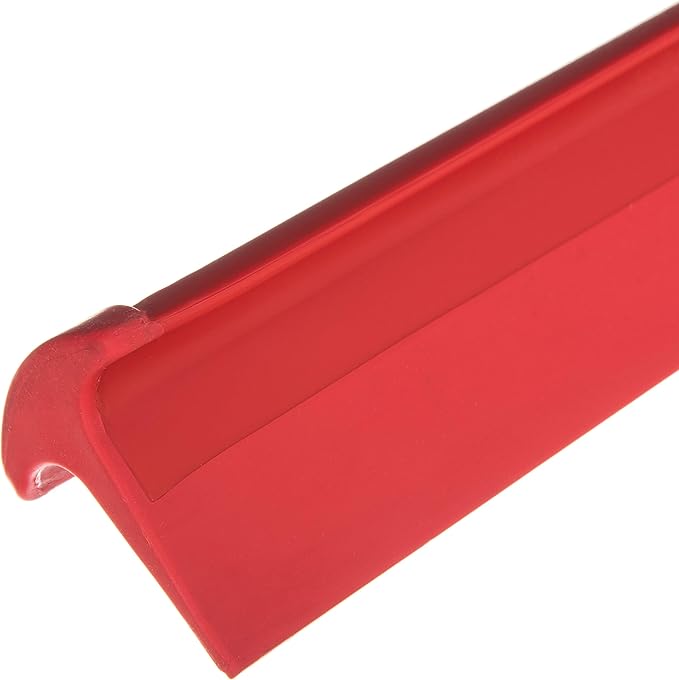SPARTA 3656805 Plastic Floor Squeegee, Shower Squeegee, Heavy Duty Squeegee With Rubber Blade For Windows, Glass, Shower Doors, Floors, Windshields, 24 Inches, Red, (Pack of 6)