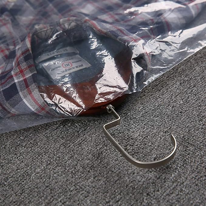 50 Pack 35.4inch Plastic Clear Dry Cleaning Hanging Lightweight Garment Clothes Cover Protector Bags for Closet Clothes Storage.