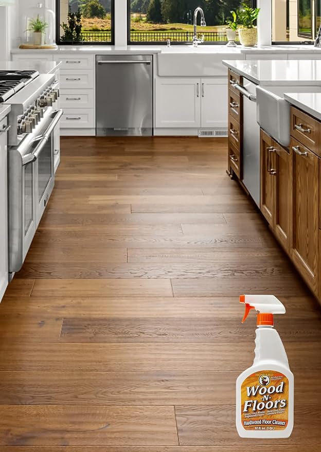 HOWARD Products Wood-N-Floors Hardwood Floor Cleaner for Hardwood, Laminate, and Engineered Surfaces, Wood Floor Cleaner Spray for Luxury Vinyl Plank LVP