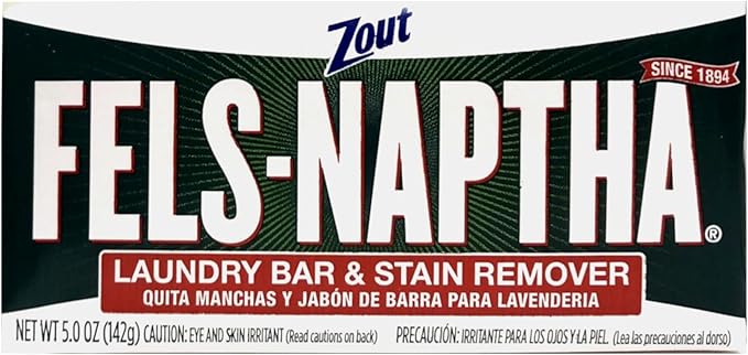 Fels Naptha Laundry Bar and Stain Remover, 5oz ( 4 bars) by Fels Naptha
