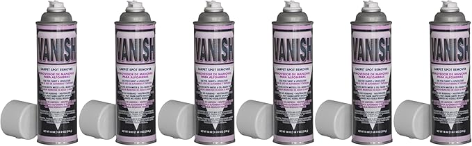 Vanish Carpet Spot Remover - Instant Stain Remover for Carpet & Upholstery, Leaves No Residue (6)