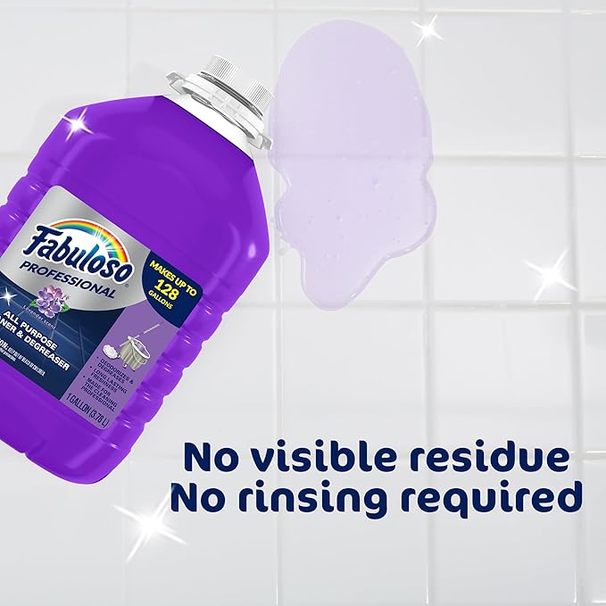 Fabuloso Professional All Purpose Cleaner & Degreaser - Lavender, 1 Gallon (Pack of 1)