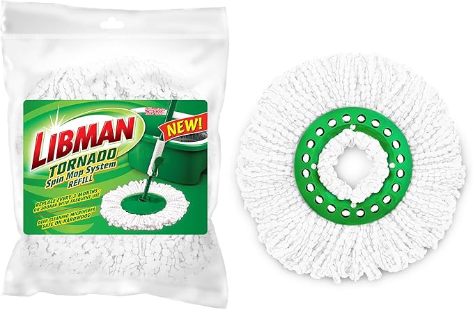 Libman Tornado Spin Mop Refills - Case of 2