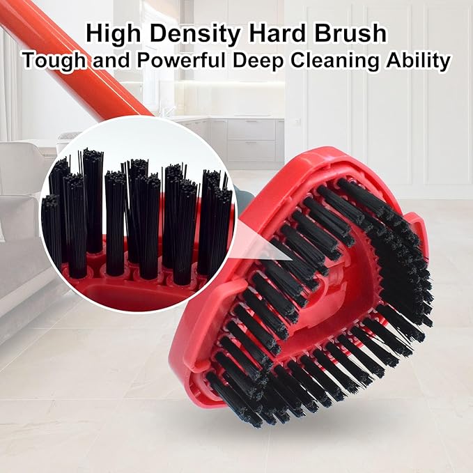 Scrub Brush Mop Head Replacement for O Cedar RinseClean 2 Tank System Spin Mop Head Base,Scrubber Mop Brush Head for Ocedar Mop Scrub Brush Head Hard Bristle Scrub Brush Floor Cleaning, Not for 1 Tank