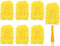 Reusable Duster Refill Compatible with Swiffer Hand Duster, 360 Duster Refills Only, Washable Pet Heavy Duty Dusters Refills for Swiffer Duster 3ft 6ft Extended Handle, 6 Pack (Handle is Not Included)