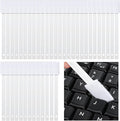 Ouligay 40PCS Disposable Crevice Cleaning Brushes Crevice Cleaning Tools Crevice Hole Brush Disposable Toilet Brush Keyboard Scrub Brush for Window Groove,Door Track, Keyboard,Grooves(White)