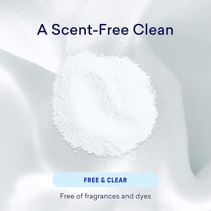 BLUELAND Oxi Laundry Booster Powder Refill 2-Pack, Fragrance Free & Clear, 50 Loads, 35.2 oz, Plastic-Free, Eco Friendly, Oxy Cleaner, Stain Remover