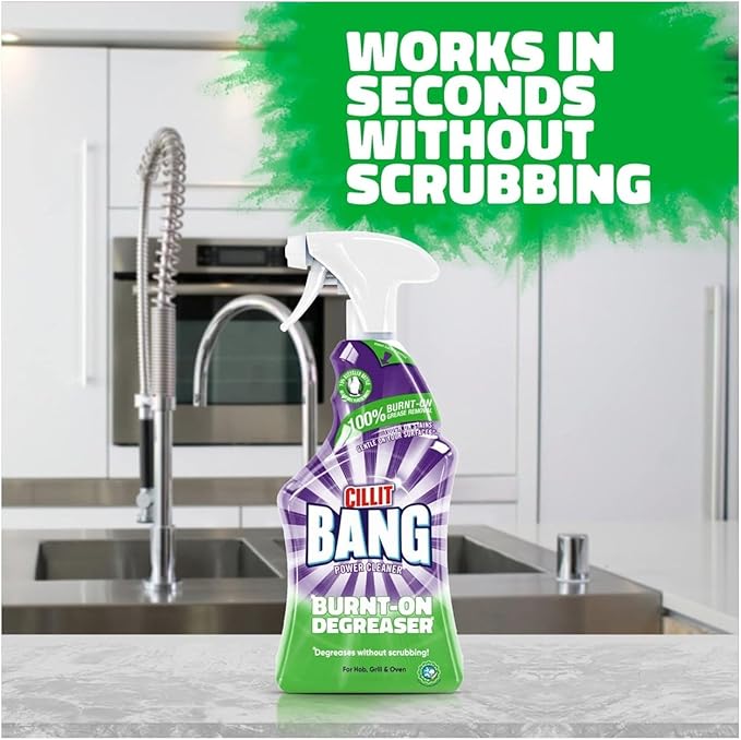 Cillit Bang Burnt On Degreaser l Removes Food Stains, Dirt & Grease l Size: 750ml (1 x 750ml)