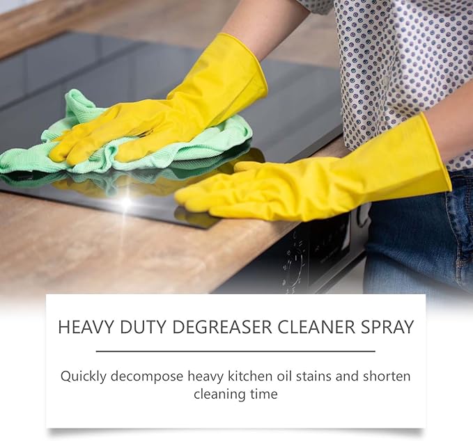 Clean Up Kitchen Oil Stains, Upgrade Heavy Oil Stain Cleaner Kitchen, Versatile Kitchens Foam Spray Cleaner for Kitchens, Countertops, Range Hoods, Ovens (2PCS)