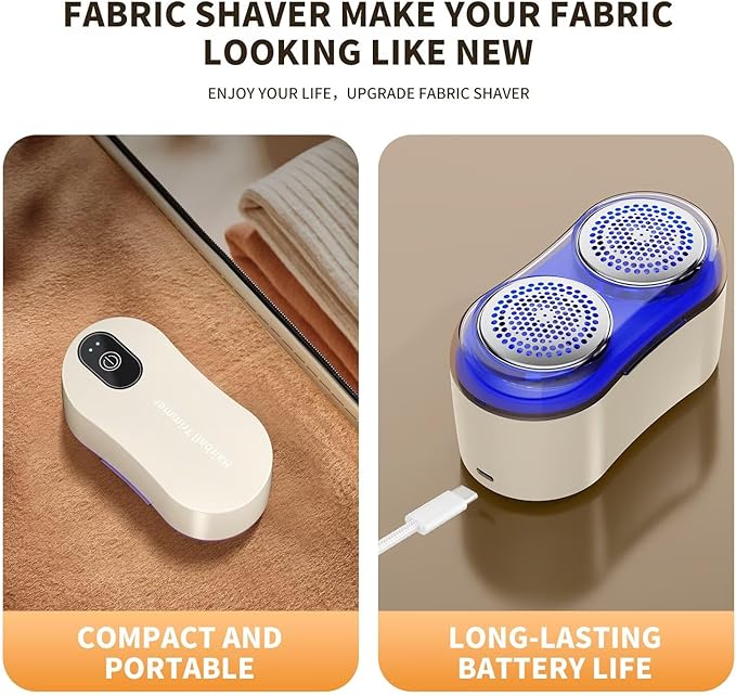 Professional Fabric Shaver, Electric Lint Remover for Sweaters, Coats, Sofas & Delicate Fabrics. Type-C Charging, an efficient and Safe Fuzz remover07