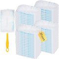 60 Count 180° Duster Refills Compatible with Dusters 180 Handle Dusters, Heavy Duty Multi-Surface Duster Replacement with 1 Extra Handle, Unscented