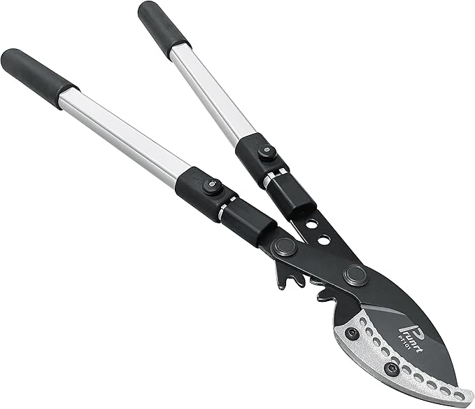 26-41 Inch Extendable Anvil Loppers, Sync Drive Leverage Tree Trimmers, Telescopic Pruners Heavy Duty, 2 Inch Cutting Capacity