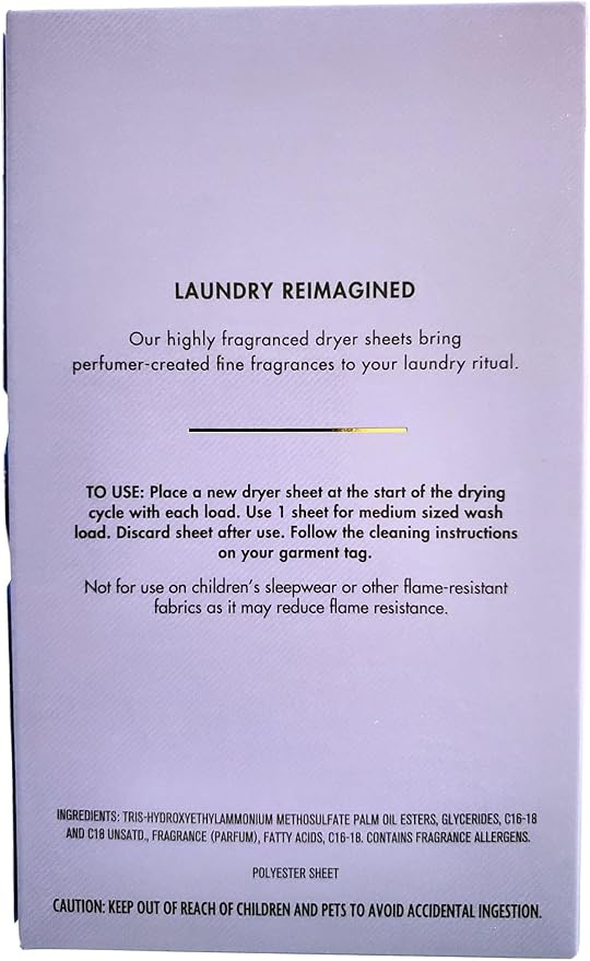 Bath & Body Works Lavender Vanilla Dryer Sheet