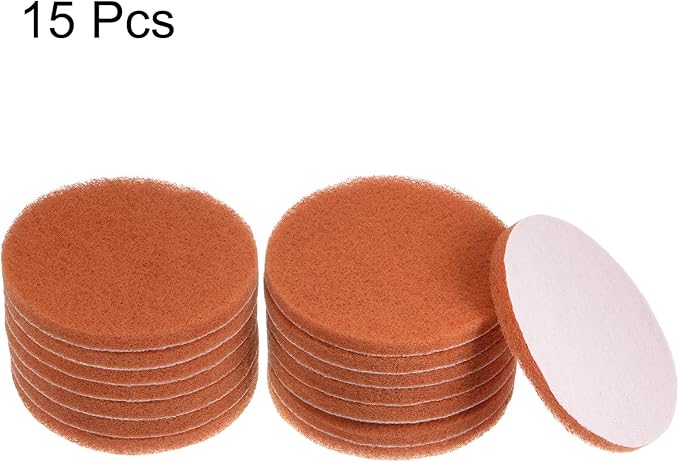 HARFINGTON 15pcs Drill Power Brush 5 inch Tile Scrubber Scouring Pads 2000 Grit for Bathroom Kitchen Household Cleaning