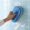 Cleaning Brush, Thick Scrubber for Non-Stick Cookware, Kitchen Pot and Pan Cleaner with Ergonomic Grip