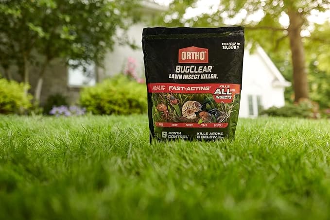 Ortho BugClear Lawn Insect Killer1: Treats up to 16,500 sq. ft., Protect Your Yard & Garden Against Ants, Spiders, Ticks, Armyworms, Fleas & Grubs, 10 lbs. (Pack of 2)