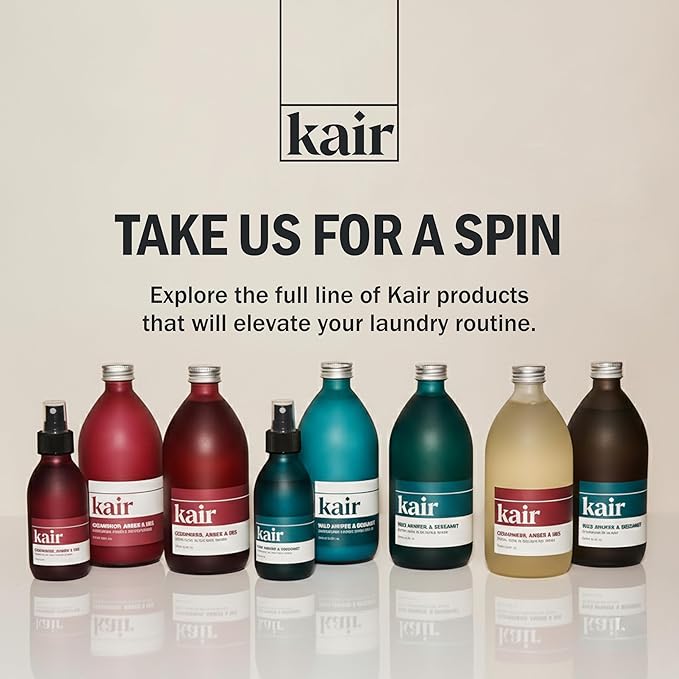 Kair Signature Fabric Conditioner Refill - Cedarwood, Amber & Iris | Plant-Based Fabric Softener, 16.9 Fl Oz, Vegan, Cruelty-Free, Biodegradable, Anti-Static Softens & Protects Fibers