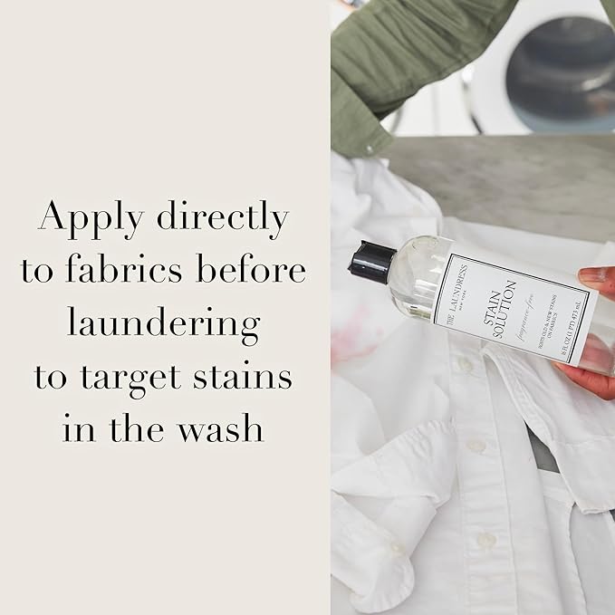 The Laundress Stain Solution, Laundry Stain Treatment, Stain Remover for Makeup, Red Wine, Coffee, Grass, & More, 16 Fl Oz