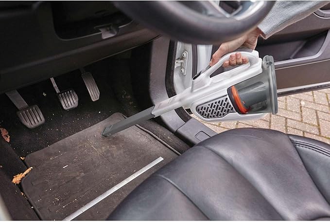BLACK+DECKER Dust Buster Hand Held Vacuum Cordless Rechargeable, Portable Vacuum for Car, Extended Runtime, Powerful Suction, Extra Long Crevice Tool, AdvancedClean+ (HHVK320J10)