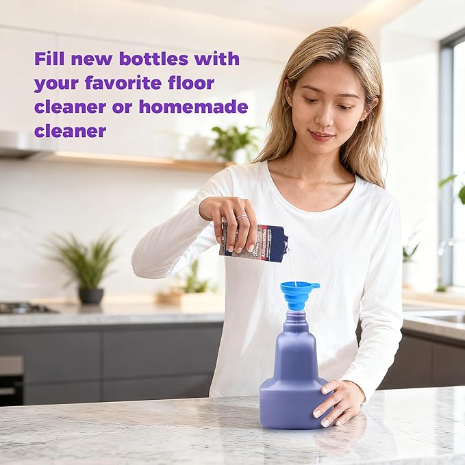 Reusable Bottle for Swiffer Wet Jet Mop, 500ml /17 FL OZ Cleaner Solution Empty Bottle