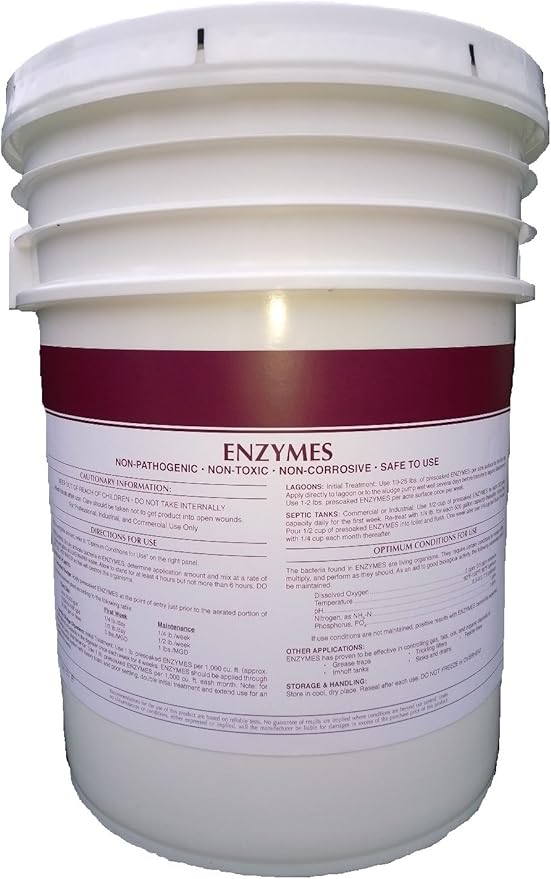 10 Pounds Enzymes Powdered Grease Trap Odor Control Bacterial Crystals Industrial Strength
