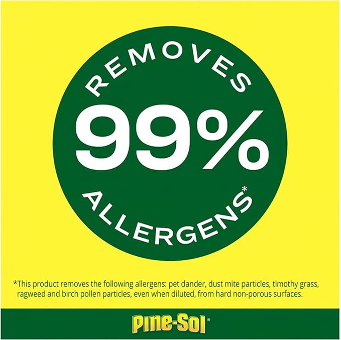 Pine-Sol Multi Surface Cleaner, 2 Pack, Concentrated Multi Purpose Cleaner and Degreaser for Kitchen and Bathroom, Makes 5 Gallons, Lemon Fresh Scent, 10.75 oz. Each