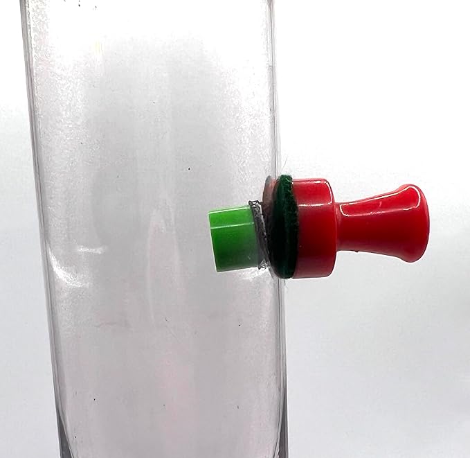 THE MAGIC CLEANER - The Magnetic Glass Cleaner for All Glass Devices, Water Pipes, Glass Pipes, and Unique Glasses - Reusable Scrubber Pads - Safe on Glass! - Resin Remover! (Red)