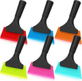 6 Pcs Small Squeegee 5 Inch Window Tint Silicone Squeegee Cleaning with Non Slip Handle Wiper Window Tinting Tools for Car Glass Mirror Shower Bathroom Auto (6 Colors)