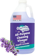 Originally Yellow Lavender Vinegar For Cleaning Purpose | USA Made All Purpose Cleaner | Use as a Floor, Glass, Kitchen, & Bathroom Cleaner | Plant Derived Vinegar half Gallon| 64 Oz