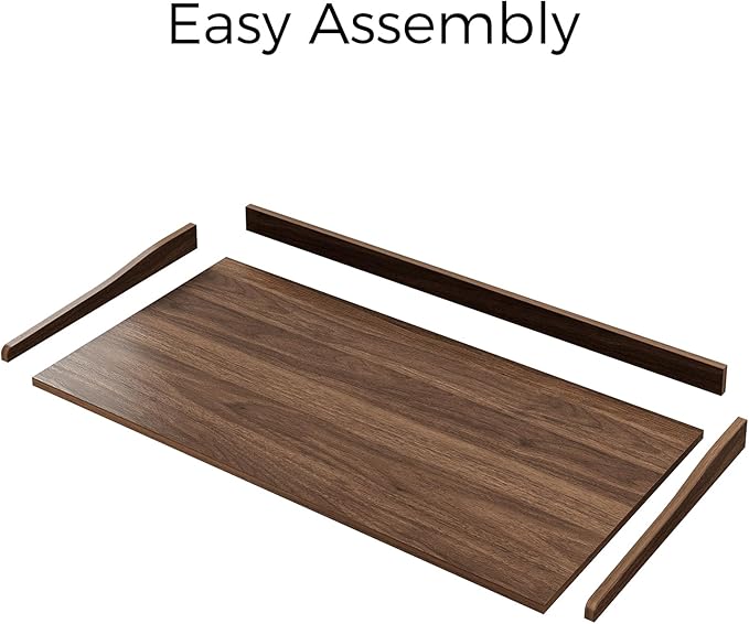 OAKHAM HOME Washer Dryer Countertop 54" W x 27.5"D Washer Dryer Topper with Non-Slip Pads Laundry Countertop for Laundry Room Organization and Storage, Walnut