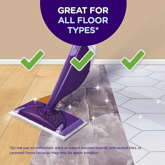 Swiffer WetJet Multi-Purpose Floor and Hardwood Cleaner Solution with Febreze Refill, Lavendar Vanilla and Comfort Scent, 1.25 Liter, OKpFMr 8 pack