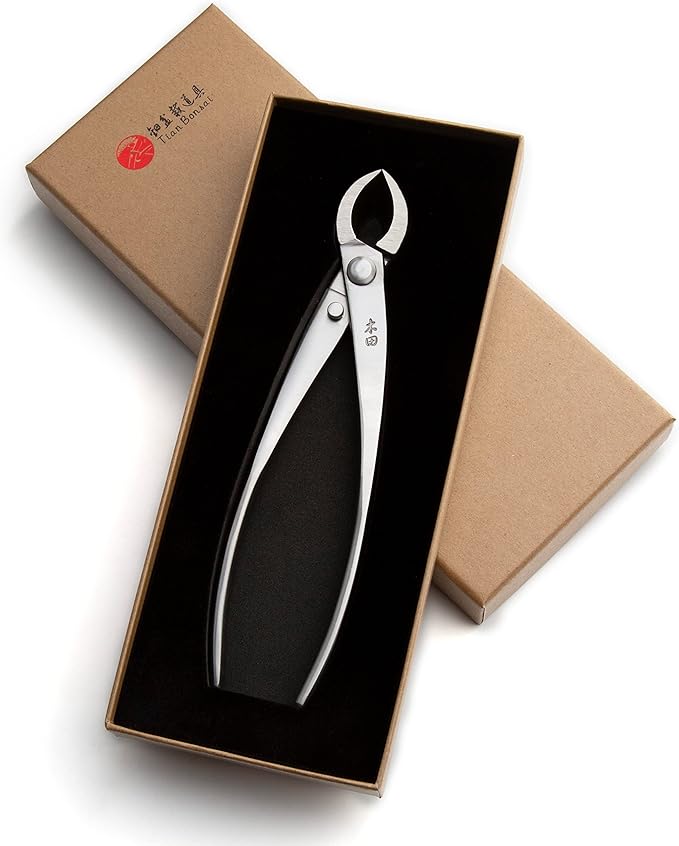 Bonsai Straight Edge Cutter Professional Grade Branch Cutter Alloy Steel Bonsai Tools Equip With Tool Bag (MT-SE-205 branch cutter gift-packaging)