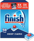 Finish - All in 1 - Dishwasher Detergent - Powerball - Dishwashing Tablets - Dish Tabs - Fresh Scent, 94 Count (Pack of 1) - Packaging May Vary