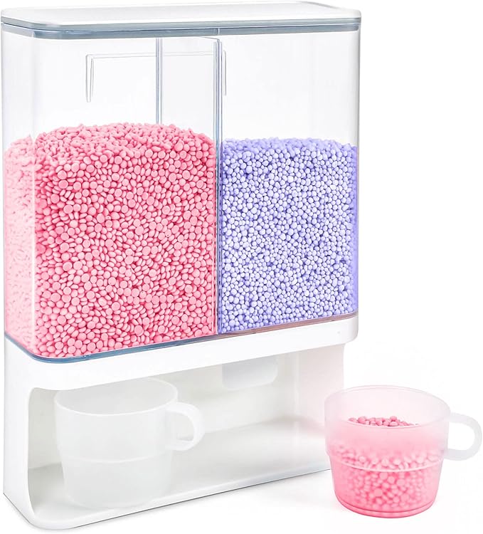Conworld Laundry Beads Dispenser -Laundry Detergent Dispenser, Easy Access to Scented Beads, Laundry Room Organization Suitable for Laundry Beads , Laundry Powder, Rice (BPA Free )