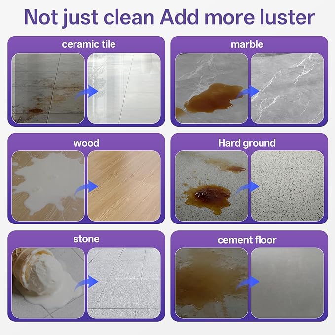 1L Floor Cleaning Solution Compatible with Roborock/Eufy/iRobot/Ecovacs/Dreame/Shark, Fragrance Deodorization, Deep Cleans for Multiple Hard Floors (1 Liter, 【Lavender】)