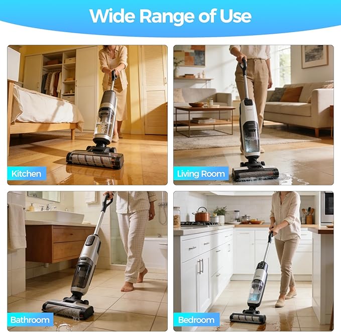 Floor Cleaning Solution,Floor Cleaner for Hardwood Tile Hardfloor Marble Cement Vinyl Flooring Laminate Flooring, Compatible Robot Vacuums with Mopping and Wet Dry Vacuum,1L, 33.8 Fl. OZ