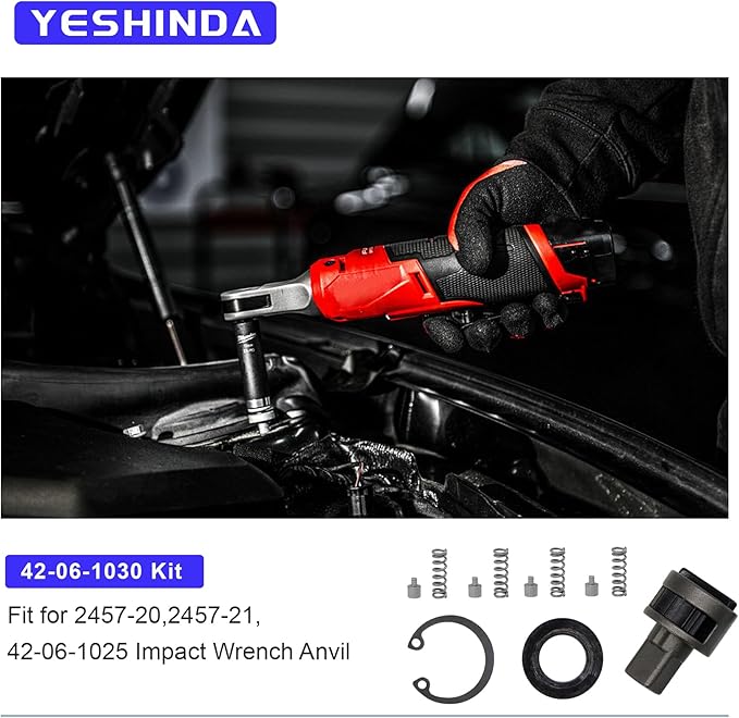 3/8 inch 42-06-1030 Ratchet Head Anvil Repair Kit Fit for 2457-20,2457-21 M12 Spanner-Tool