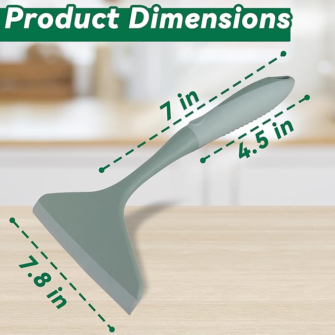 PHYEX 2-Pack Shower Squeegee for Glass Doors & Window, 7.8" Blade Cleaning Tool for Bathroom, Car Windshields, Mirrors, Tiles