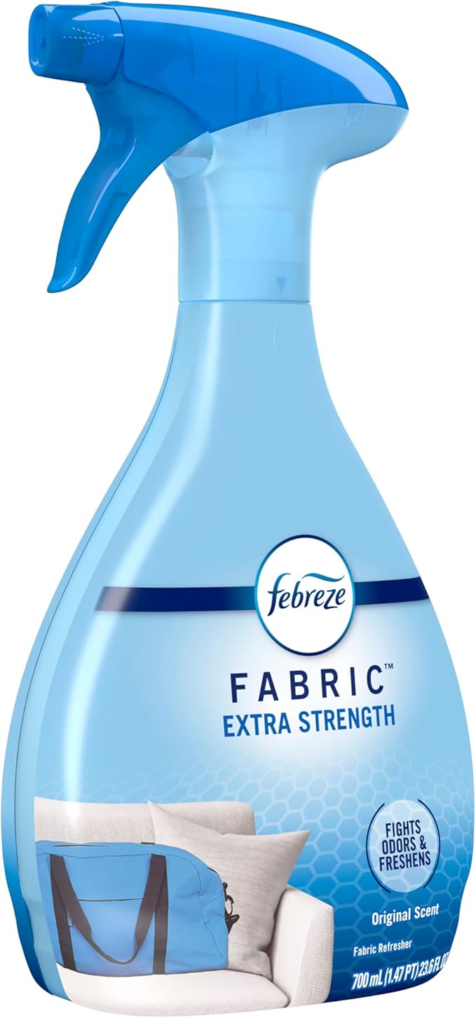 Febreze Fabric Spray Air Freshener, Odor-Fighting Fabric Refresher, Sneaker Balls Alternative, Couch Cleaner, Linen Spray, Multi-Use, Extra Strength Scent, 23.6 fl oz (Pack of 2)