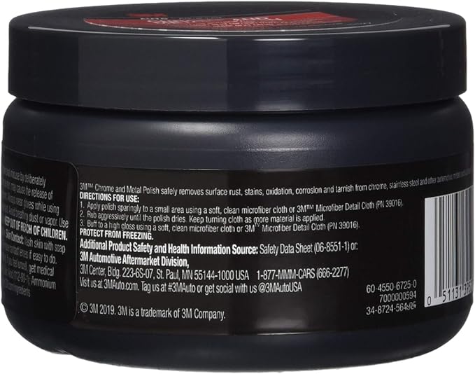 3M 39527 Chrome and Metal Polish - 10 oz. - Case of 6