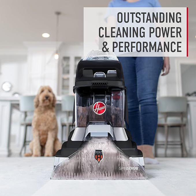 Hoover PowerScrub Elite Pet Upright Carpet Cleaner Machine, Lightweight Deep Cleaning Shampooer Machine with Pet Tool and Hose, Pair Carpet Cleaner Solution (Pack of 2)